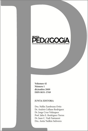 Pedagogía, vol. 42 (2009)